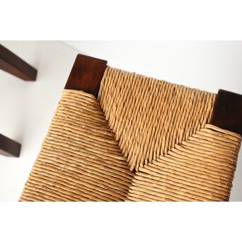 松本民芸家具 ラッシチェアー 222型鞍型スツール 2脚1組　T461 