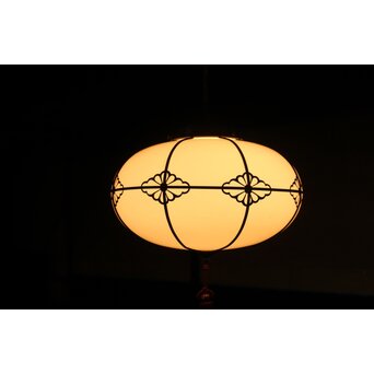 オーバル型菊菱金具電笠　A075 