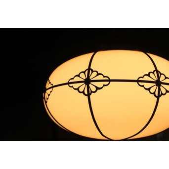 オーバル型菊菱金具電笠　A075 