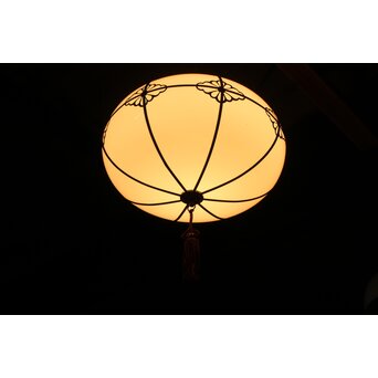 オーバル型菊菱金具電笠　A075 