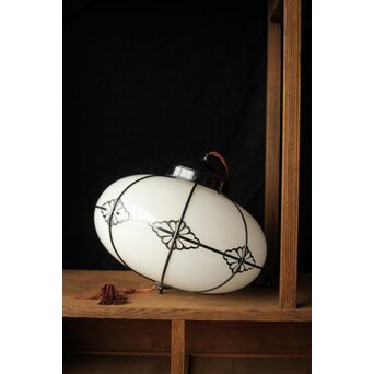 オーバル型菊菱金具電笠　A075