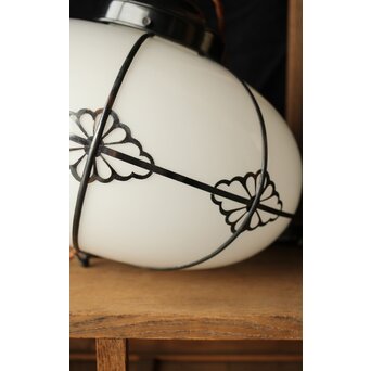 オーバル型菊菱金具電笠　A075 