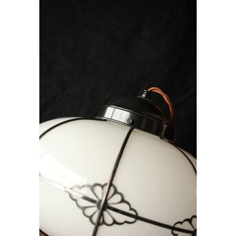 オーバル型菊菱金具電笠　A075 