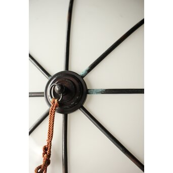 オーバル型菊菱金具電笠　A075 