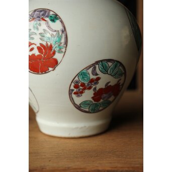 古伊万里色絵 蓋物/茶壺　P421 