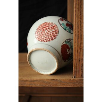 古伊万里色絵 蓋物/茶壺　P421 