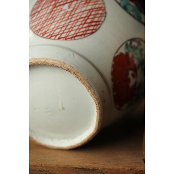 古伊万里色絵 蓋物/茶壺　P421 