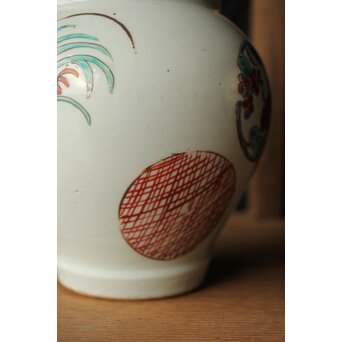 古伊万里色絵 蓋物/茶壺　P421 