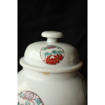 古伊万里色絵 蓋物/茶壺　P421 