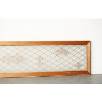 ガラス入 ちらし組子欄間　R0343 