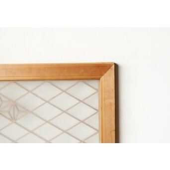 ガラス入 ちらし組子欄間　R0343 