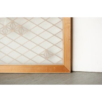 ガラス入 ちらし組子欄間　R0343 