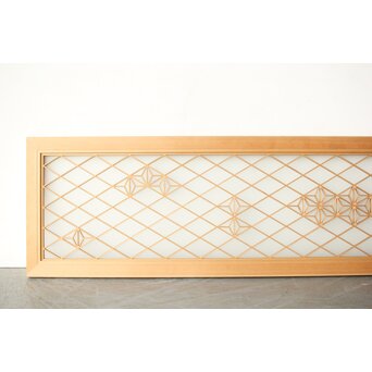 ガラス入 ちらし組子欄間　R0343 