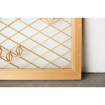 ガラス入 ちらし組子欄間　R0343 