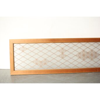 ガラス入 ちらし組子欄間　R0343 