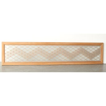 両面ガラス 組子欄間　R0344 背面　すりガラス