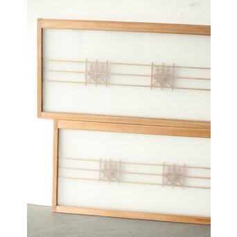 ガラス入 桐組子引戸L 4枚1組　R0348 