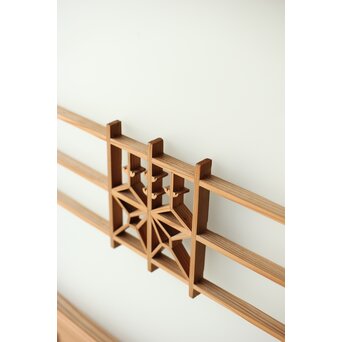 ガラス入 桐組子引戸L 4枚1組　R0348 