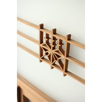 ガラス入 桐組子引戸L 4枚1組　R0348 