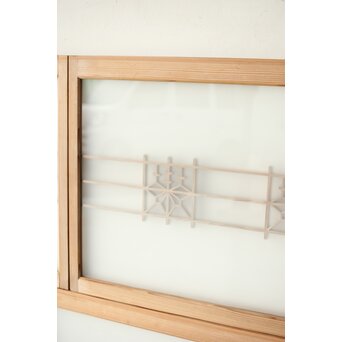 ガラス入 桐組子引戸M 4枚1組　R0349 