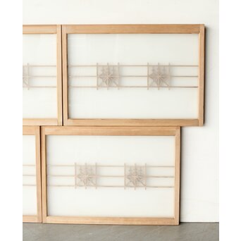 ガラス入 桐組子引戸M 4枚1組　R0349 