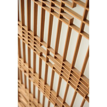 ガラス入 組子書院 4枚1組　R0350 