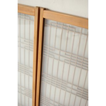 ガラス入 組子書院 4枚1組　R0350 