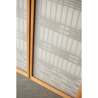 ガラス入 組子書院 4枚1組　R0350 