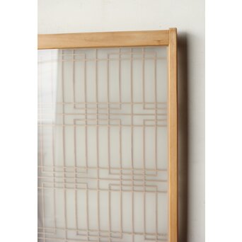 ガラス入 組子書院 4枚1組　R0350 