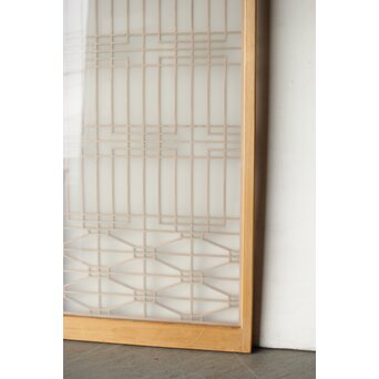 ガラス入 組子書院 4枚1組　R0350 