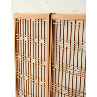 ガラス入 組子書院 4枚1組　R0350 