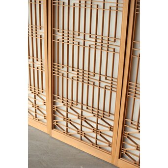 ガラス入 組子書院 4枚1組　R0350 