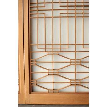 ガラス入 組子書院 4枚1組　R0350 