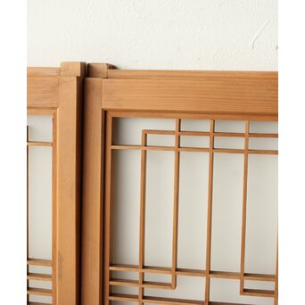 ガラス入 組子書院 4枚1組　R0350 