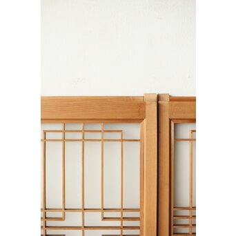 ガラス入 組子書院 4枚1組　R0350 