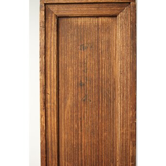 探勝作 山水風景 四方銅花瓶　M379 