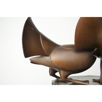 探勝作 孔雀鳩 置物　M380 