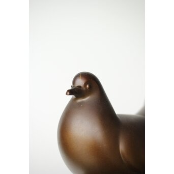 探勝作 孔雀鳩 置物　M380 