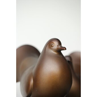 探勝作 孔雀鳩 置物　M380 