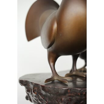 探勝作 孔雀鳩 置物　M380 