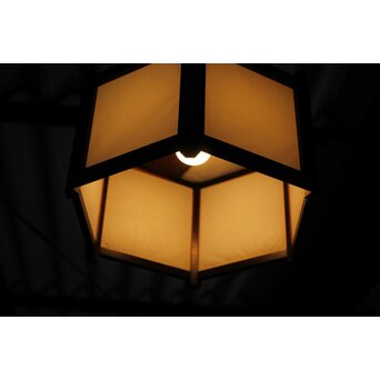 松本民芸家具 六角照明電笠　A076 