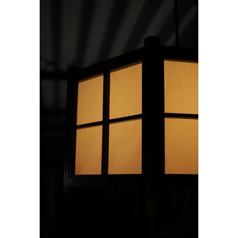 松本民芸家具 六角格子照明電笠　A077 