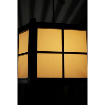 松本民芸家具 六角格子照明電笠　A077 