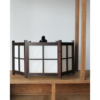 松本民芸家具 六角格子照明電笠　A077