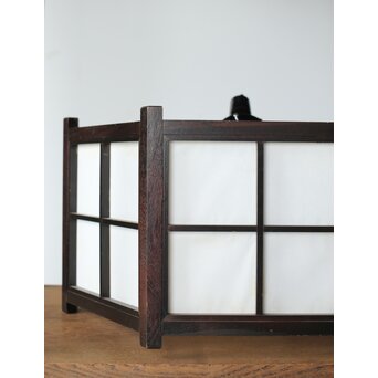 松本民芸家具 六角格子照明電笠　A077 