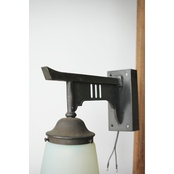 オパール切子シェードのブラケット照明　A078 