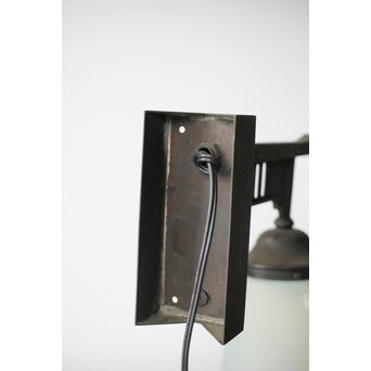 オパール切子シェードのブラケット照明　A078 