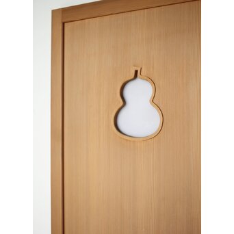 雲竜柄ワーロン障子 瓢箪窓ドア　B1045 