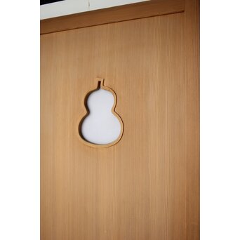 雲竜柄ワーロン障子 瓢箪窓ドア　B1045 