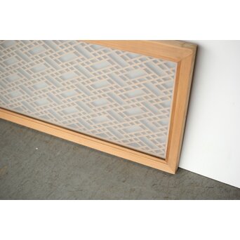 紗綾型くずし組子 ガラス欄間　R0355 